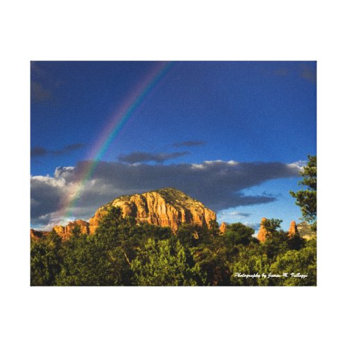 11 x 14 Rainbow in Sedona Stretched Canvas Prints