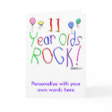 11 Year Olds Rock ! cards by BirthdaysRock 11 Year Olds Rock ! cards