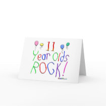 11 Year Olds Rock ! Card