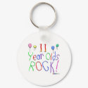 11 Year Olds Rock! Keychain