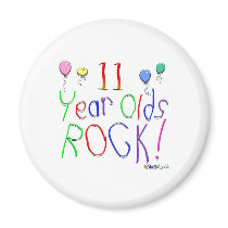 11 Year Olds Rock! Magnet by TShirtDotCom 11 Year Olds Rock! Magnet