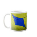 11 Yellow & Blue Abstract Diamond Mug
