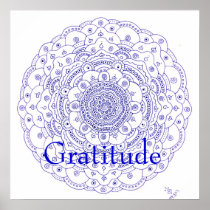 11Mandala 6, Gratitude Posters