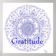 11Mandala 6, Gratitude Posters