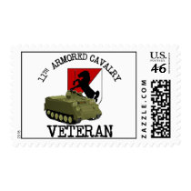 11th ACR Blackhorse Vet - M113 Postage Stamp