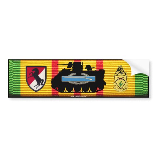 11th ACR M113 CIB VSM Ribbon Bumper Sticker zazzle_bumpersticker