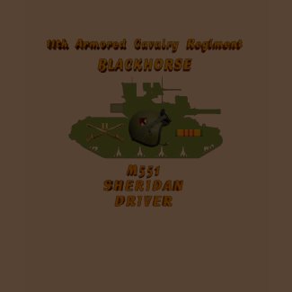 11th ACR M551 Sheridan Driver Front & Back Shirt shirt