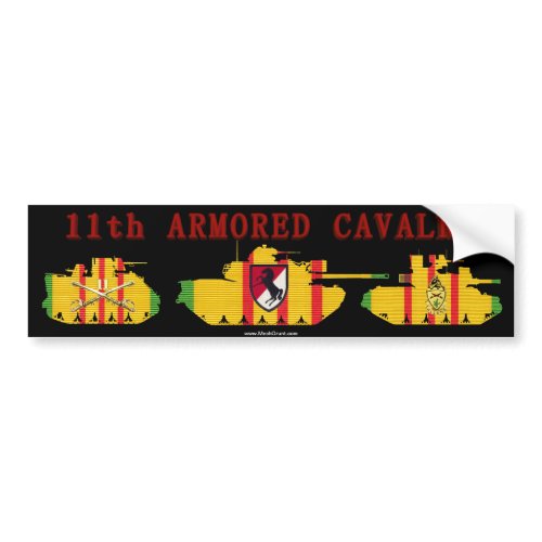 11th ACR VSR Armored Vehicles Bumper Sticker bumpersticker