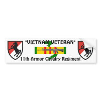 11th Armor Cav Reg bumper sticker