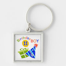 11th Birthday - Birthday Boy Keychains