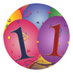11th Birthday Party Balloon Decorations stickers