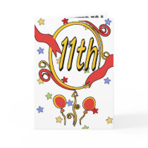 11th Birthday Party Invitations cards