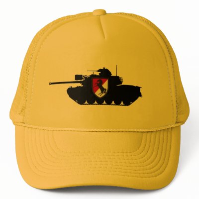 11th Cavalry "Blackhorse" M48A3 Mesh-Back Hat by MechGrunt