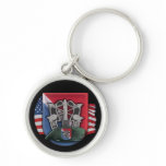 11th special forces group green berets Keychain