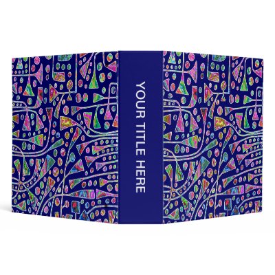 120112 v1 on Deep Navy Vinyl Binders by artberry