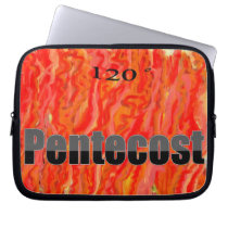 120 Degrees Pentecost ~ Flame Laptop Sleeves laptop sleeves