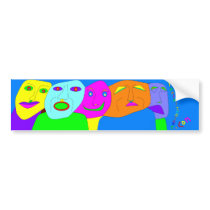120 emotions filled bumper stickers