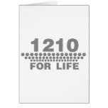 1210 For Life -Turntable DJ Deck Music Disc Jockey Card