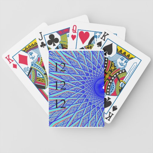 121212 Blue Spoke Playing Cards