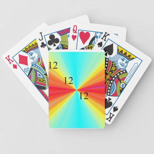 121212 Rainbow Playing Cards