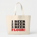 123 Beer Floor - Red Canvas Bags