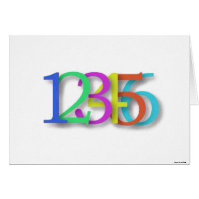 123... Card by BuddhanGreetingCards