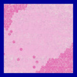 124 GRUNGE HOT PINK GEOMETRIC SHAPES CLUSTERS GRUN posters