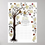 124 guests - Ivory Tree of Life Cummings Quaker-B Poster