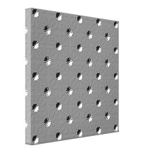 126 EMBOSSED BLACK WHITE GREY GRAY DOTS BUSINESS T STRETCHED CANVAS PRINTS