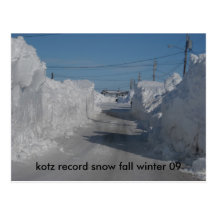 126, kotz record snow fall winter 09 postcards
