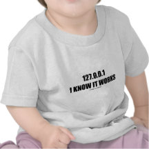127.0.0.1 I Know It Works (Information Technology) T-shirts