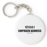 127.0.0.1 Loopback Address (Localhost Attitude) Key Chain