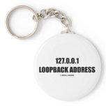 127.0.0.1 Loopback Address (Localhost Attitude) Keychains