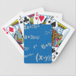 129 BLUE MATHMATICAL EQUATIONS MATH ALGEBRA EDUCAT playing cards
