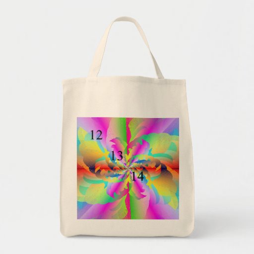 12/13/14 Fractal Rainbow Tote Bag