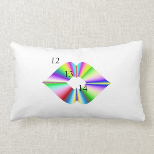 12-13-14 Rainbow Kiss Pillow