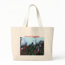 12 1 2008 051, Season's Greetings, Holly&Snow Canvas Bags