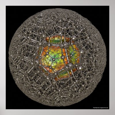 (12,4) Poincaré Ball Print by bugman123
