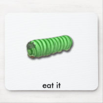 12' worm, eat it mouse pad