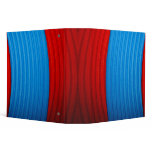 12 Blue & Red Stripes 2" Avery Binder