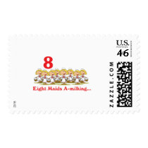 12 days eight maids a-milking postage