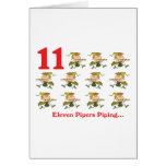 12 days eleven pipers piping card