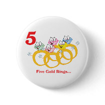 12 days five gold rings pin