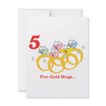12 days five gold rings invitation