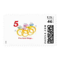 12 days five gold rings stamps