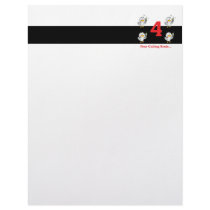 12 days four calling birds custom letterhead
