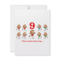 12 days nine ladies dancing announcement