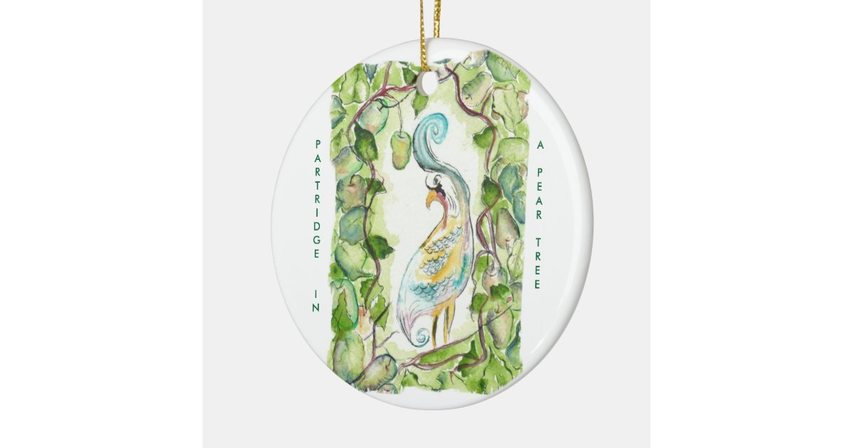 12 days of christmas partridge ceramic ornament zazzle 12 days of christmas partridge ceramic ornament zazzle