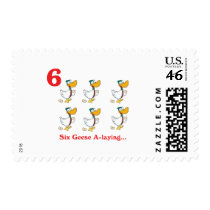12 days six geese a-laying postage stamp