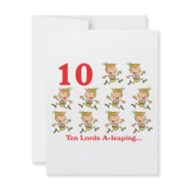 12 days ten lords a-leaping invitation